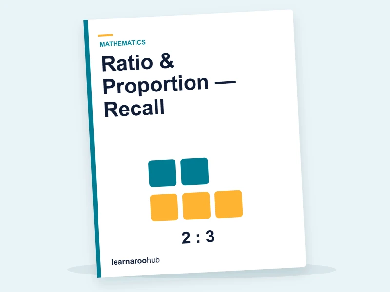 Ratio & Proportion — Recall — quiz cover