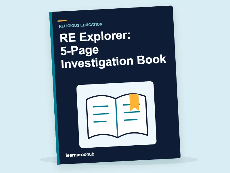 RE Explorer: 5-Page Investigation Book — activity book cover