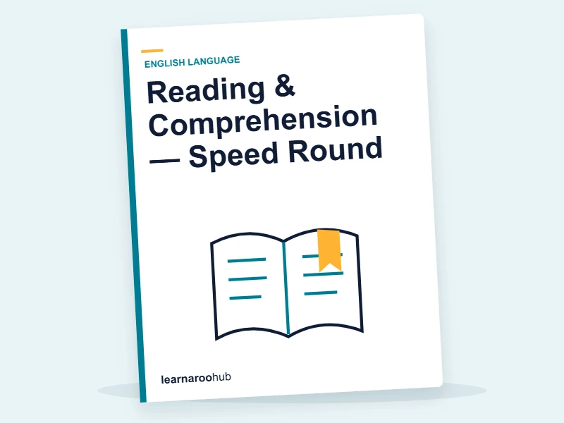 Reading & Comprehension — Speed Round — quiz cover