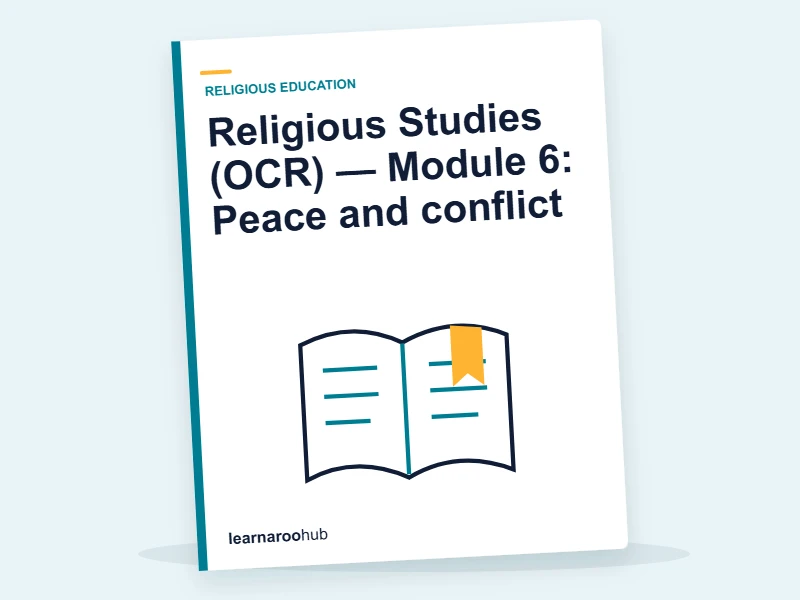 Religious Studies (OCR) — Module 6: Peace and conflict — e-learning module cover