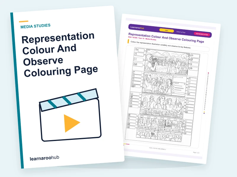 Representation Colour And Observe Colouring Page — colouring sheets cover