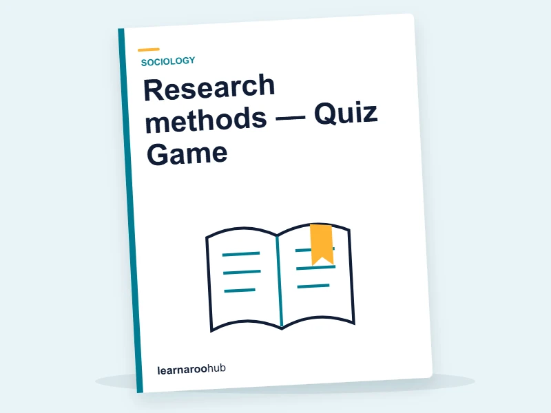 Research methods — Quiz Game — quiz cover