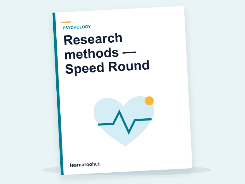 Research methods — Speed Round — quiz cover