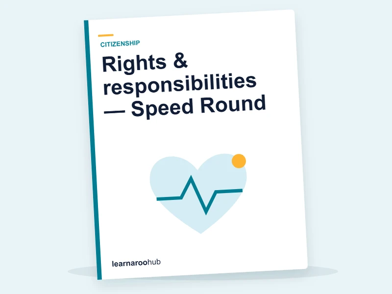Rights & responsibilities — Speed Round — quiz cover