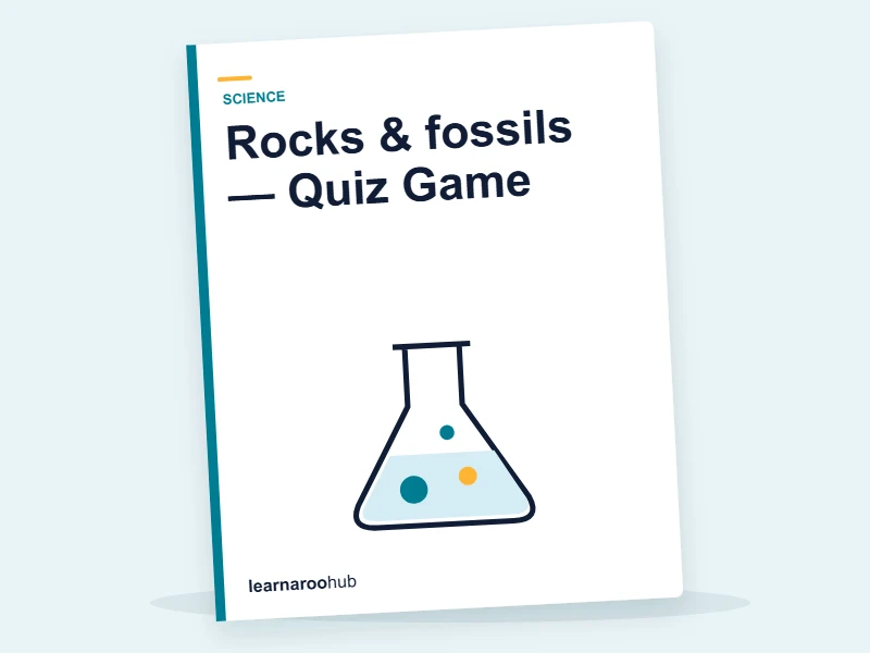 Rocks & fossils — Quiz Game — quiz cover