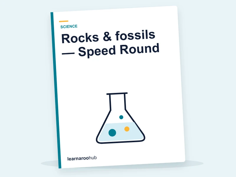 Rocks & fossils — Speed Round — quiz cover