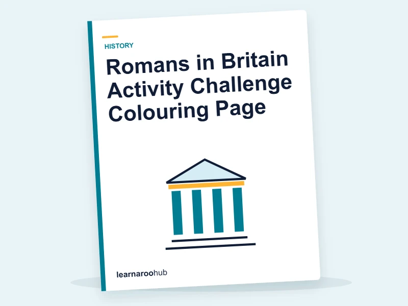 Romans in Britain Activity Challenge Colouring Page — colouring sheets cover