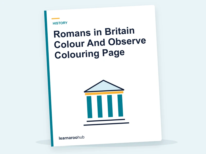Romans in Britain Colour And Observe Colouring Page — colouring sheets cover