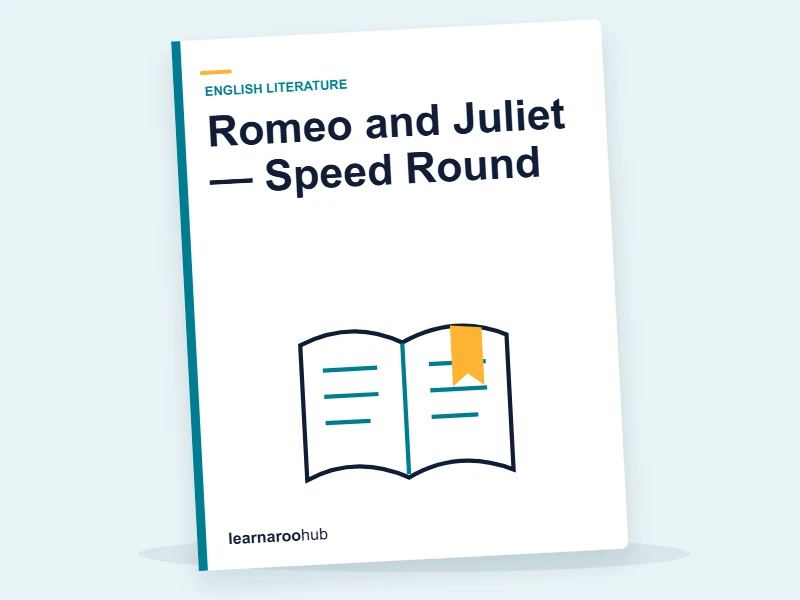 Romeo and Juliet — Speed Round — quiz cover