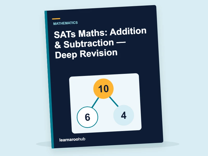 SATs Maths: Addition & Subtraction — Deep Revision — activity book cover
