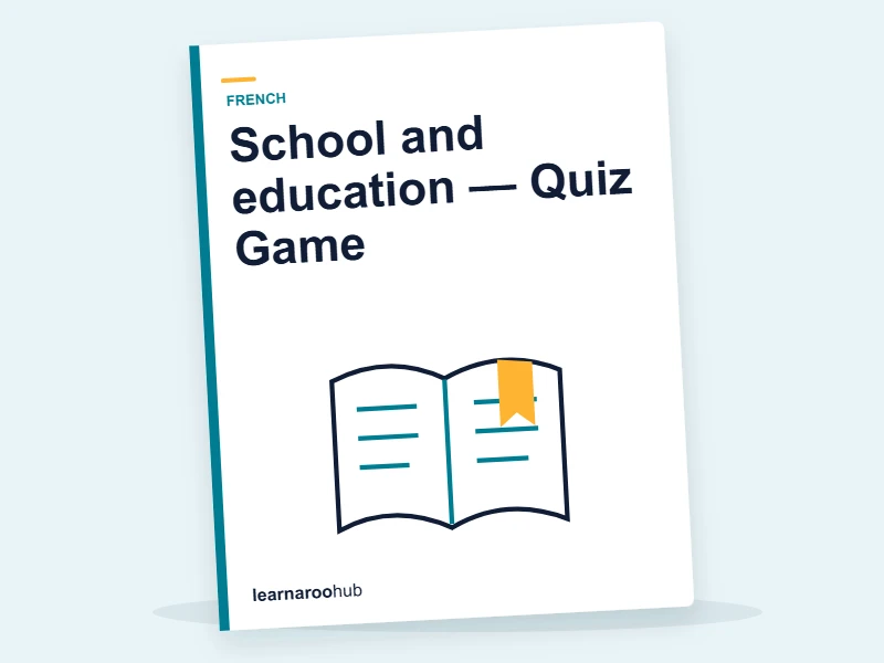 School and education — Quiz Game — quiz cover