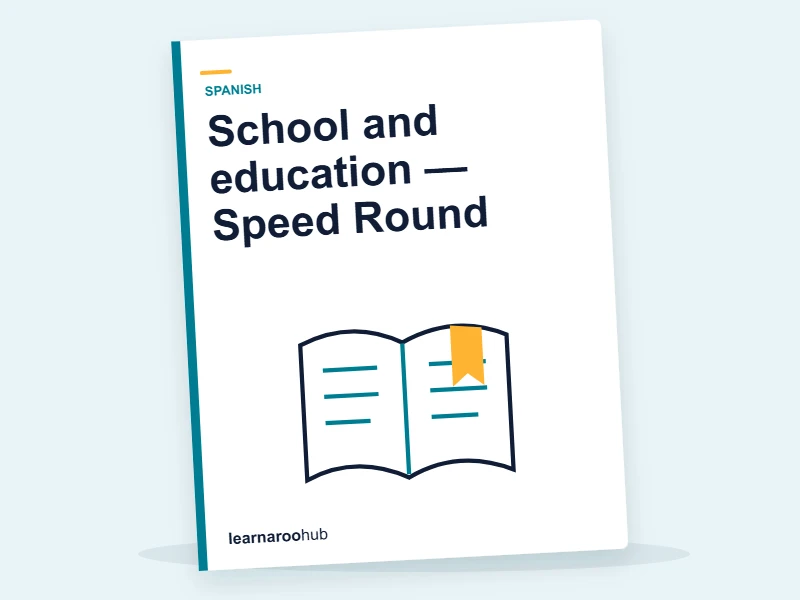 School and education — Speed Round — quiz cover