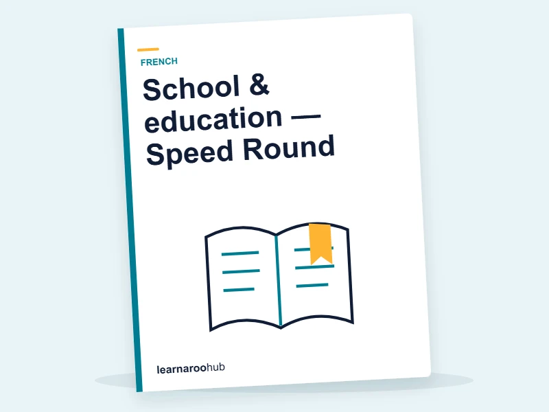 School & education — Speed Round — quiz cover