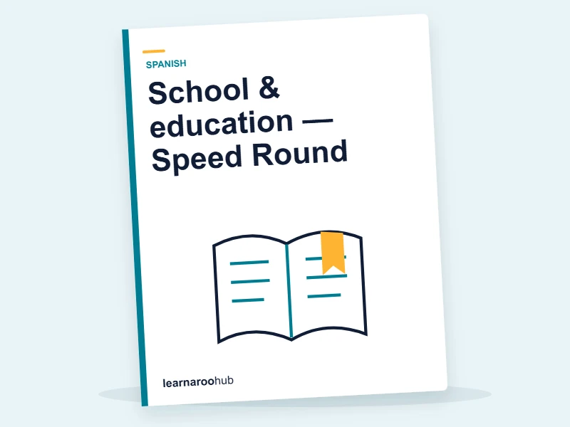 School & education — Speed Round — quiz cover