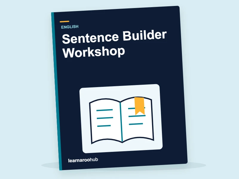Sentence Builder Workshop — activity book cover