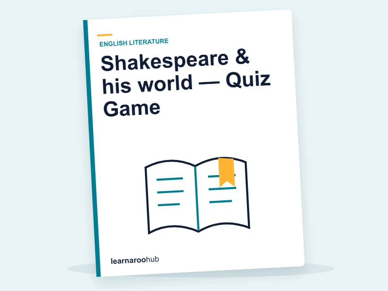 Shakespeare & his world — Quiz Game — quiz cover