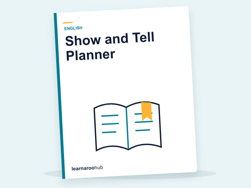 Show and Tell Planner — printable / pdf cover
