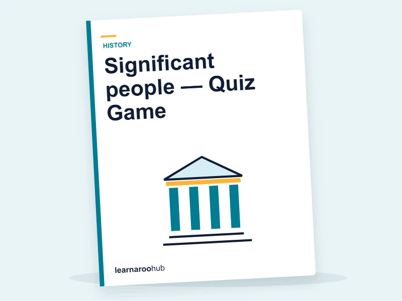Significant people — Quiz Game — quiz cover