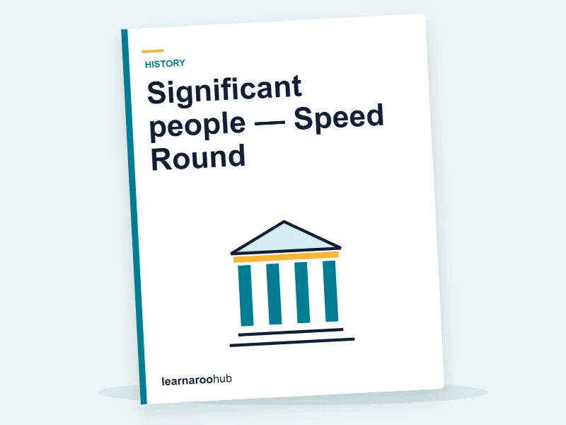 Significant people — Speed Round — quiz cover