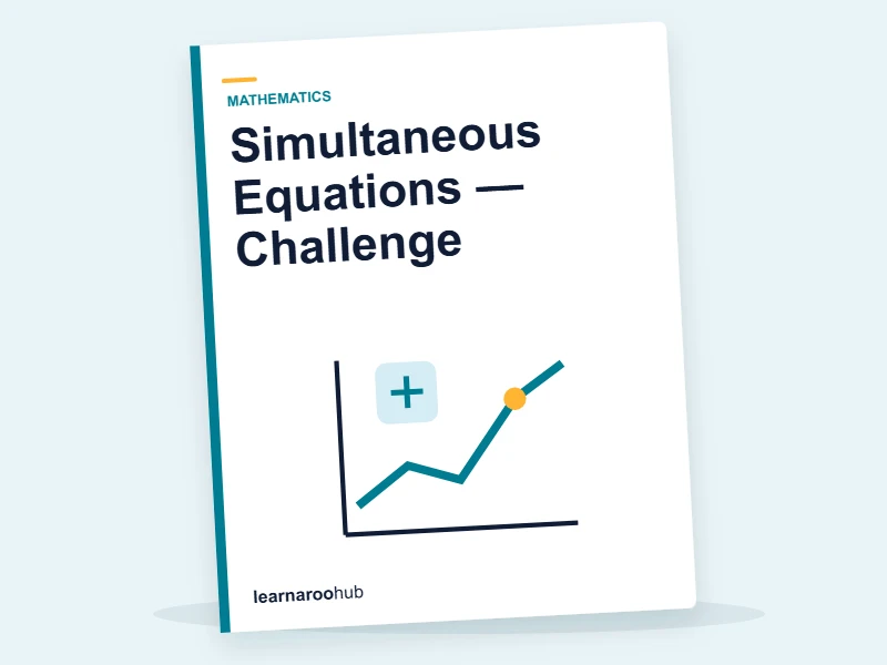 Simultaneous Equations — Challenge — quiz cover