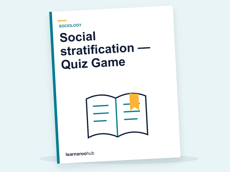 Social stratification — Quiz Game — quiz cover