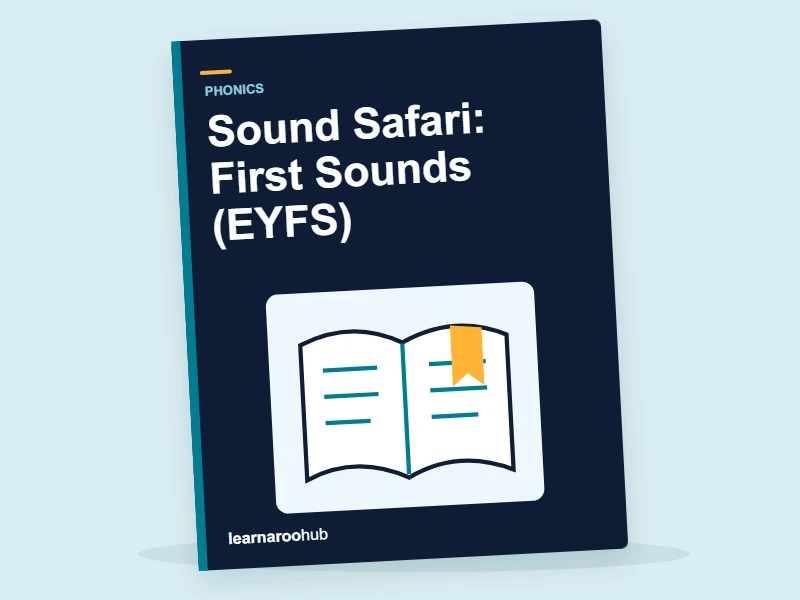 Sound Safari: First Sounds (EYFS) — activity book cover