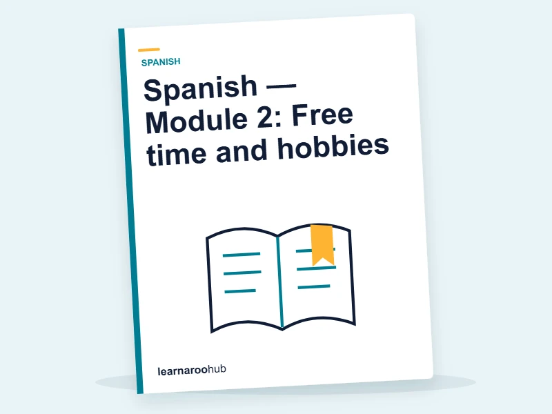 Spanish — Module 2: Free time and hobbies — e-learning module cover