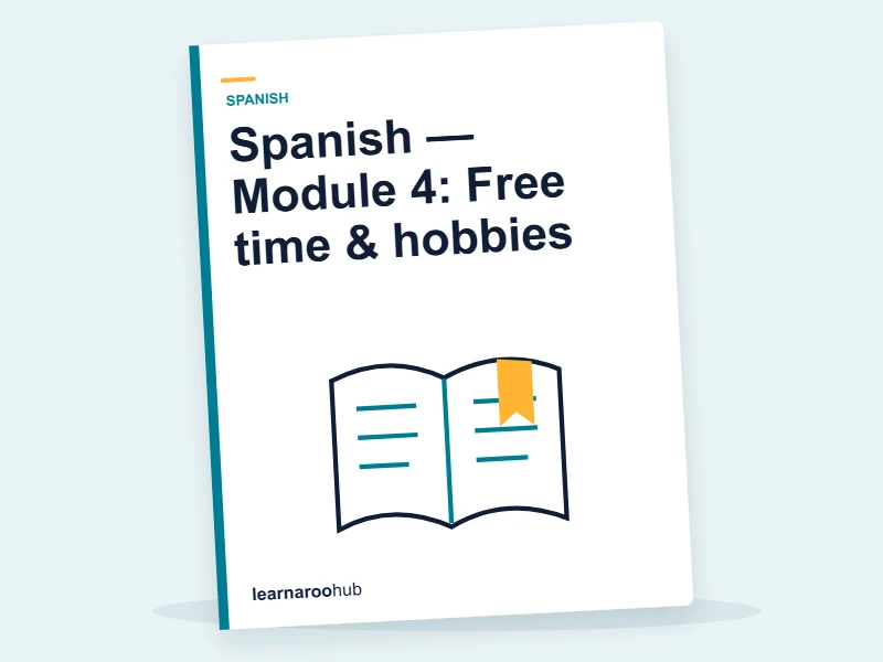 Spanish — Module 4: Free time & hobbies — e-learning module cover