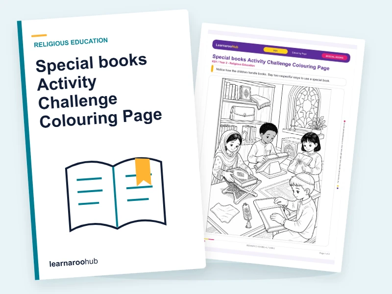 Special books Activity Challenge Colouring Page — colouring sheets cover
