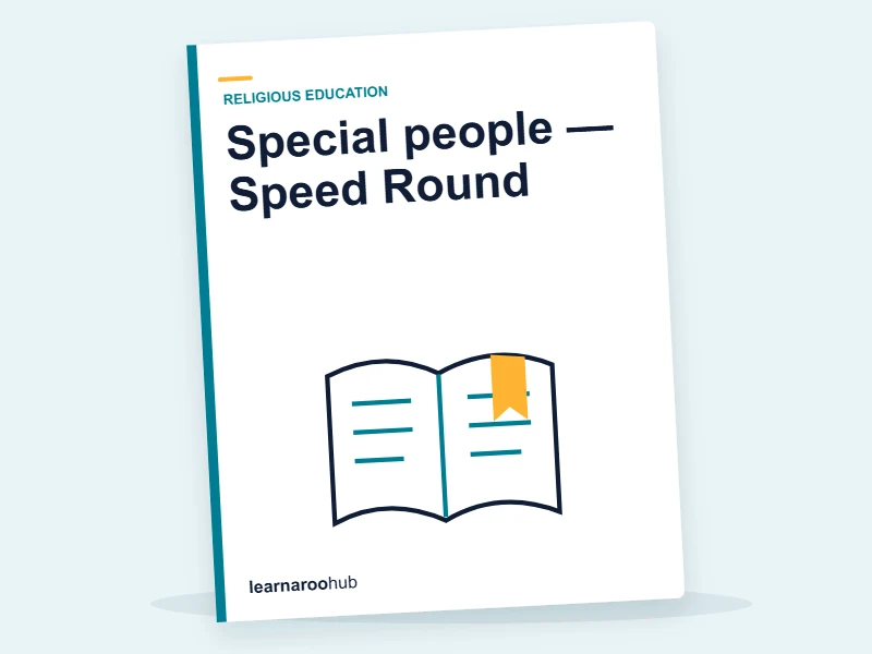 Special people — Speed Round — quiz cover