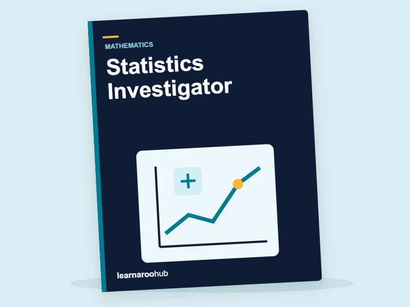 Statistics Investigator — activity book cover