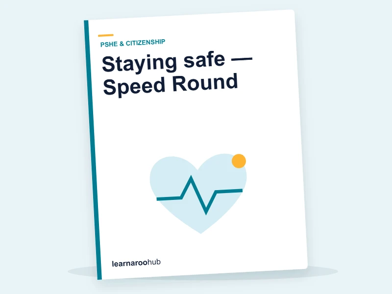 Staying safe — Speed Round — quiz cover