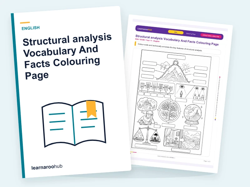 Structural analysis Vocabulary And Facts Colouring Page — colouring sheets cover