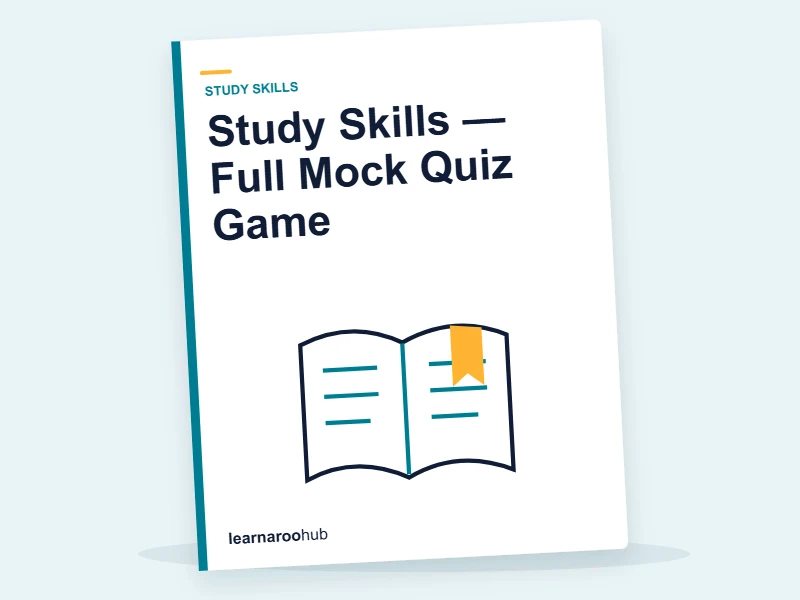 Study Skills — Full Mock Quiz Game — quiz cover