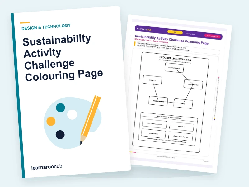 Sustainability Activity Challenge Colouring Page — colouring sheets cover