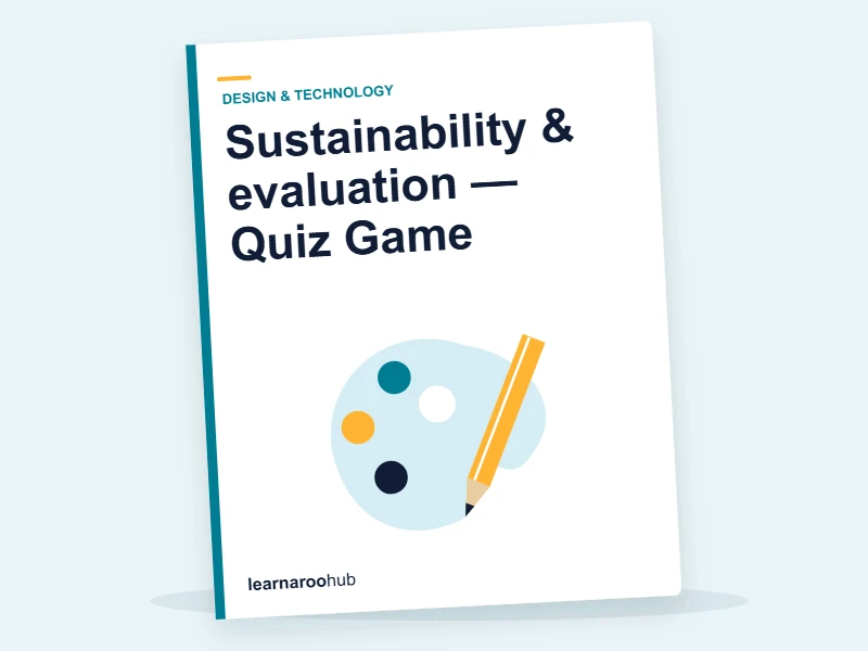 Sustainability & evaluation — Quiz Game — quiz cover
