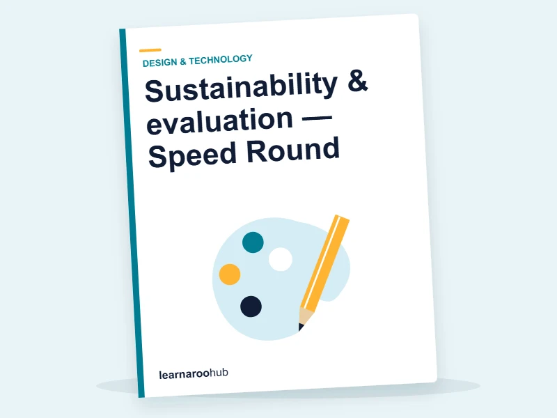 Sustainability & evaluation — Speed Round — quiz cover