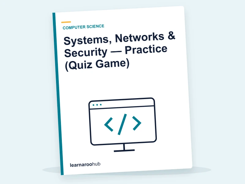 Systems, Networks & Security — Practice (Quiz Game) — quiz cover