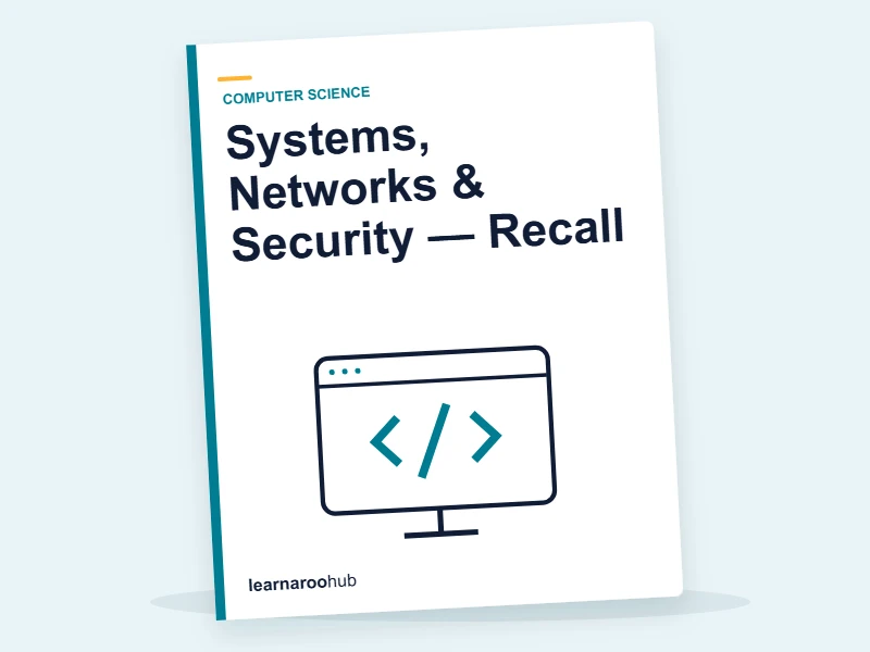 Systems, Networks & Security — Recall — quiz cover