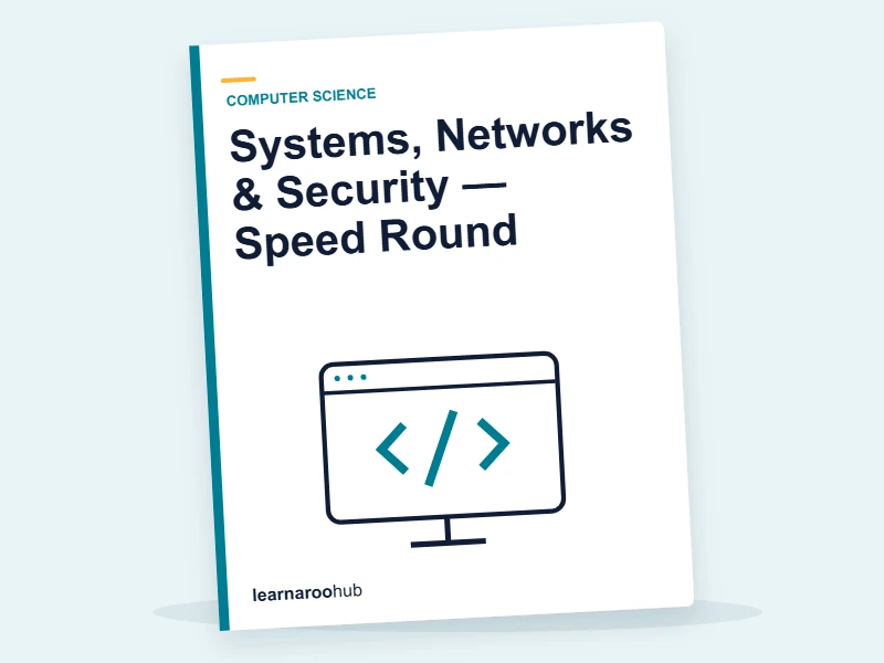 Systems, Networks & Security — Speed Round — quiz cover