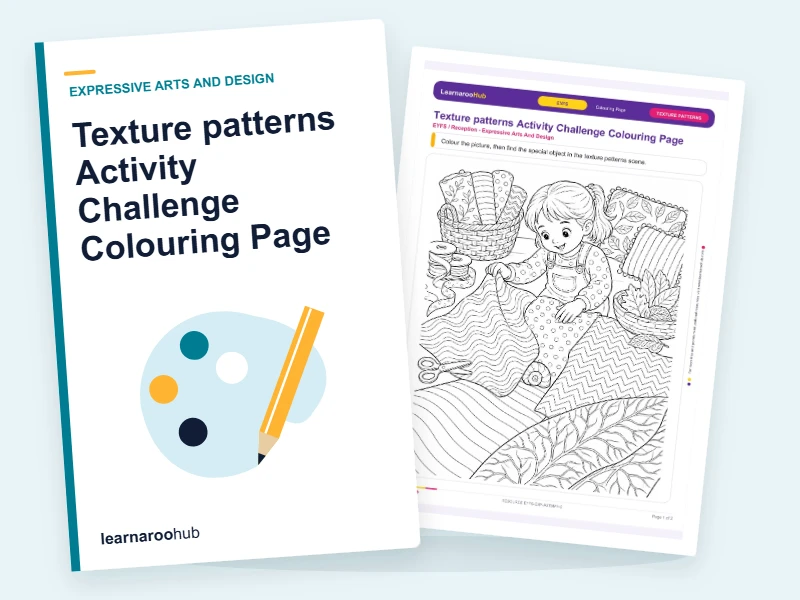 Texture patterns Activity Challenge Colouring Page — colouring sheets cover