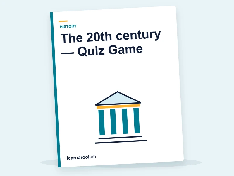 The 20th century — Quiz Game — quiz cover