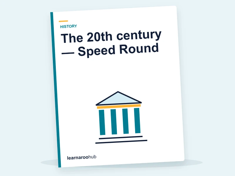 The 20th century — Speed Round — quiz cover