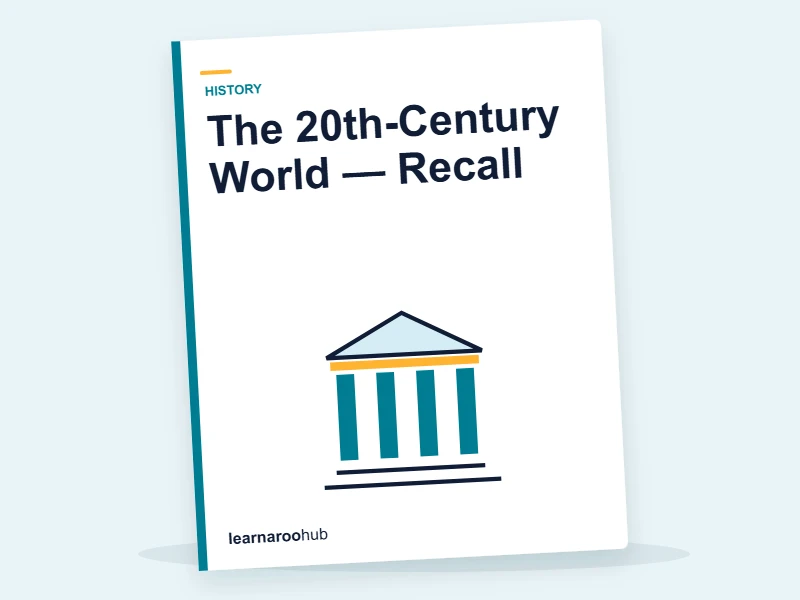 The 20th-Century World — Recall — quiz cover