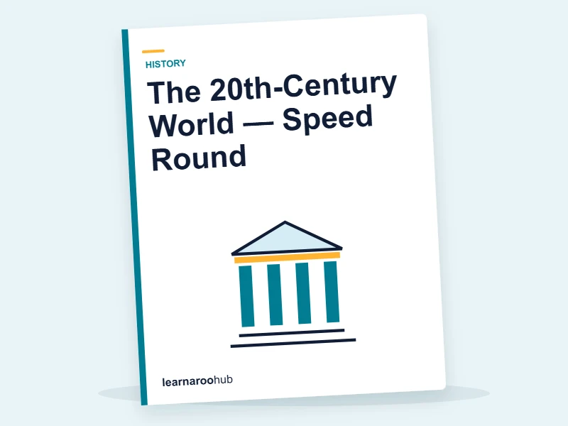 The 20th-Century World — Speed Round — quiz cover