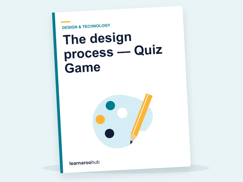 The design process — Quiz Game — quiz cover