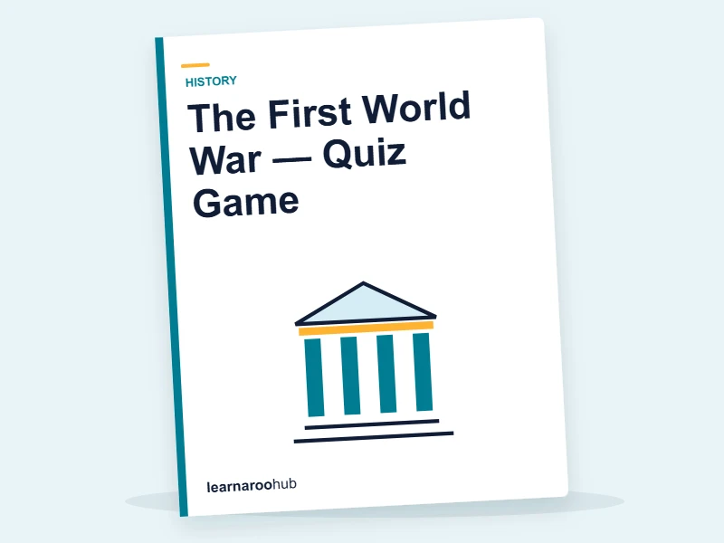 The First World War — Quiz Game — quiz cover
