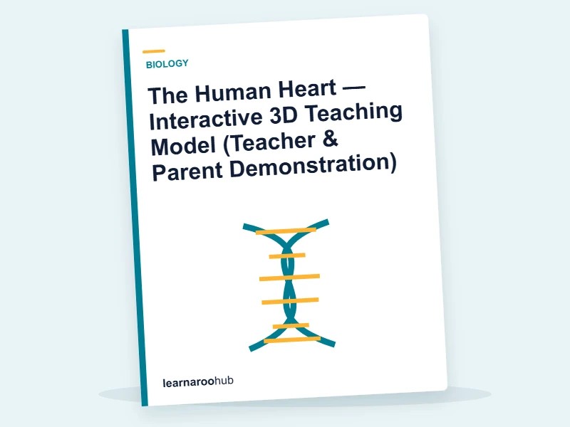 The Human Heart — Interactive 3D Teaching Model (Teacher & Parent Demonstration) — e-learning module cover