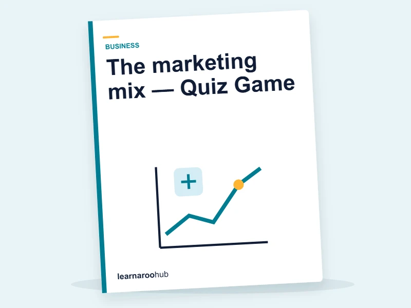 The marketing mix — Quiz Game — quiz cover