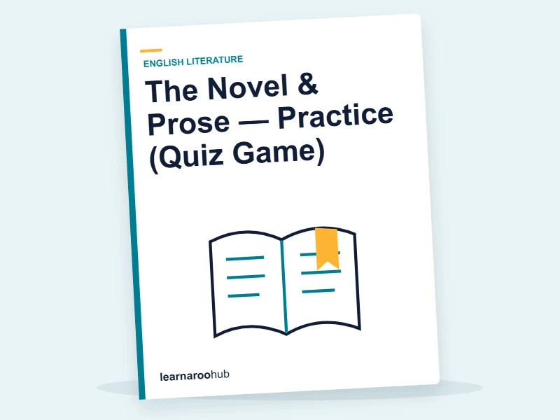 The Novel & Prose — Practice (Quiz Game) — quiz cover